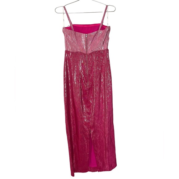MINKPINK NWT Pink Sparkly Vida Midi Dress - Picture 4 of 11